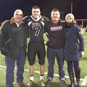 Navy Blue Cole Haan mid quad Jacket